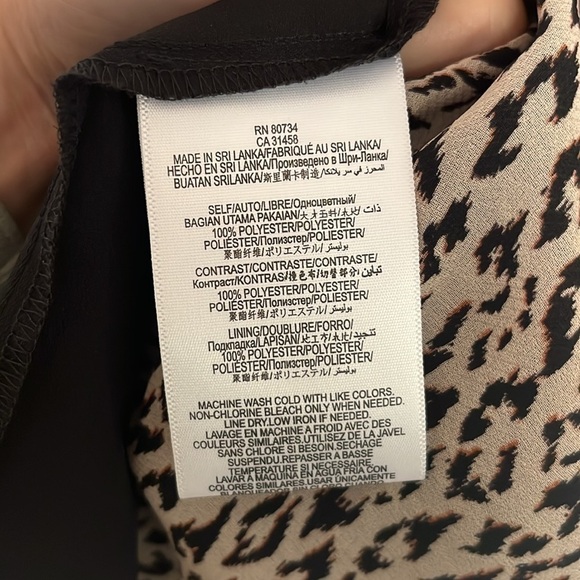 BCBGeneration Animal Print Blouse Size S - Picture 4 of 4